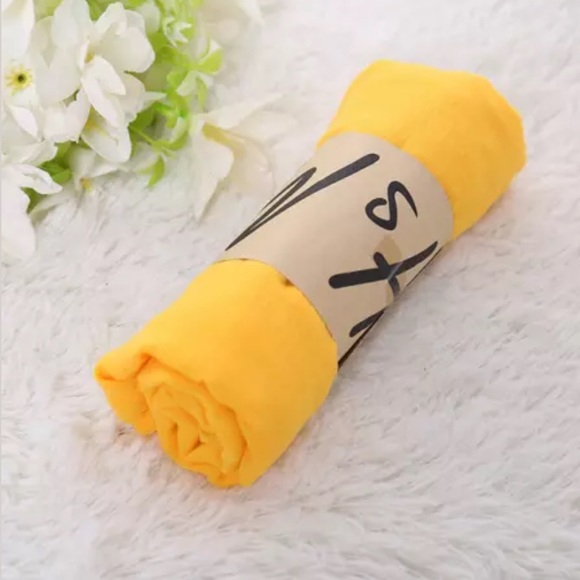 Yellow Scarf Shawl - Picture 2 of 4